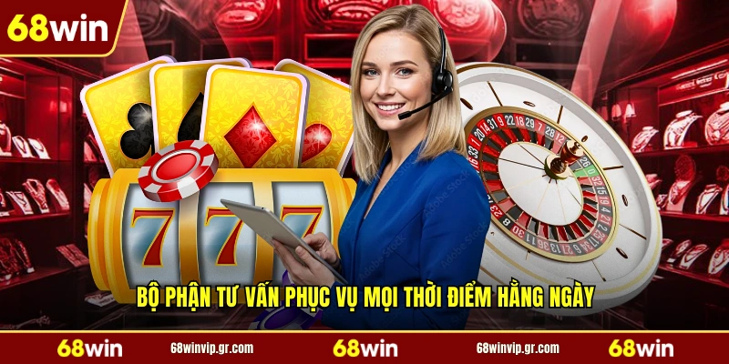 Bộ phận tư vấn phục vụ mọi thời điểm hằng ngày