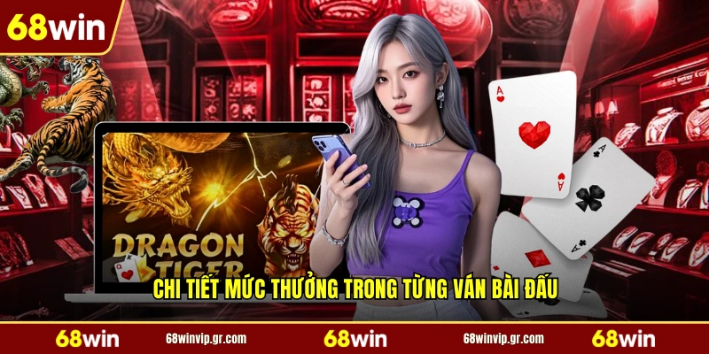 Chi tiết mức thưởng trong từng ván bài đấu
